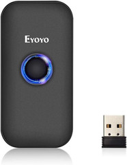 Eyoyo Mini 1D Bluetooth Barcode Scanner, 3-In-1 Bluetooth & USB Wired & 2.4G Wir