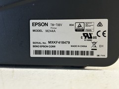 Epson TM-T88V M244A POS Receipt Printer NO POWER SUPPLY UNIT ONLY