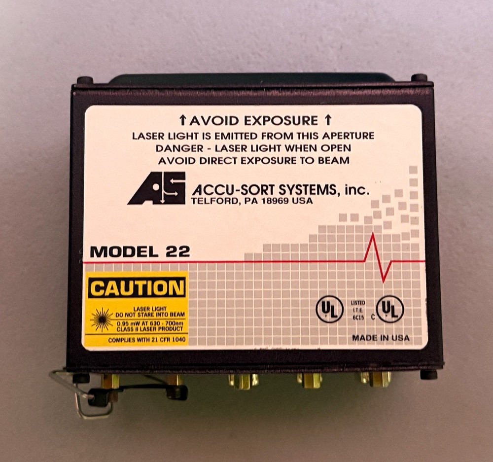 Accu-Sort Systems Model 22 Wired Laser Light Barcode Scanner Module Part