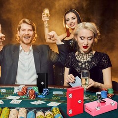 4 Pack Acrylic Cash Box Portable for Gamblers – Pocket Safe with 2 Keys, Classic