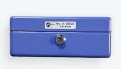 Acme Cash Box with Individual Lock – Solid Steel – 7&Prime; x 5-7/8&Prime; x 3-1/8&Prime;