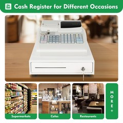 Electronic Cash Register Drawer W/Key Pos 6 Digits Led Display Restaurant Retail