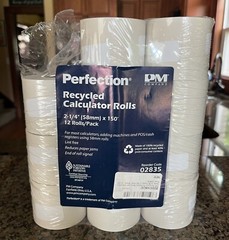 Calculator POS Cash Register Rolls 2 1/4&Prime;/58mm x 150 ft 11 Roll Pack – 1/2&Prime; Core