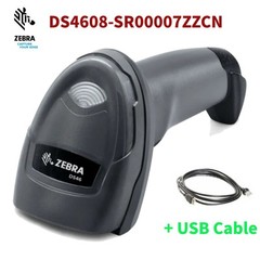 Zebra DS4608-SR00007ZZCN 2D LED Handheld Laser Imager Barcode Scanner USB Cable