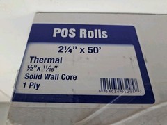 Alliance Thermal Paper Receipt Rolls, 2 1/4&Prime; x 50&prime;, White, 46 Rolls Open Box New