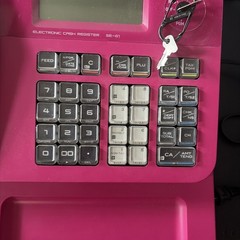 CASIO Pink Electronic Cashier SE-G1SC-PK + 5 Rolls Thermal Receipt Paper