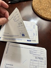 100 SHORT 2 PART Credit Card Manual Imprinter Sales Slip Paper Draft Forms