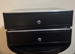 Lot Of 2 M-S Cash Drawers HP-123N Money Tray Lock Box Drawer Bell No Keys