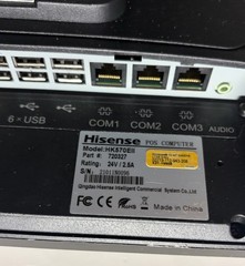 Hisense HK570EII POS Touchscreen Terminal. No power cord