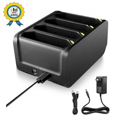 4-Port Battery ChargerStation For Zebra TC7X-4BTYC1 82-171249-02 BTRY-TC7X-46MA2