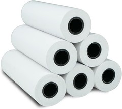 Thermal Paper 6 Rolls(110mm/4.3&Prime;width/7m long,Φ1.18&Prime;) for portable p…