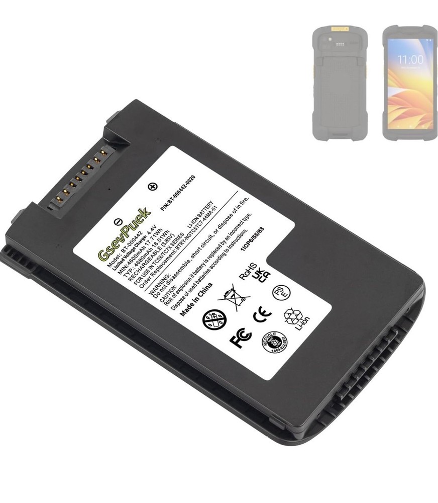 GsevPuek Battery Replacement,for Zebra TC53 TC58 TC73 TC78 TC5301 BT-000442 BAR