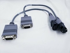 Lot of 2 Intermec 3-234032-12 DB9 Serial Adapter Cable AS IS