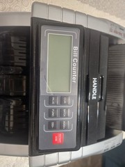 Electric Bill Counter Money Counting Machine, Wired, Handle, Plastic, Power Cord