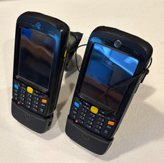 LOT OF 2 Motorola MC55N0 Windows CE Scanner w/ Battery