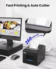 VRETTI V330M Direct Thermal Receipt Printer USB Serial Lan Port Black