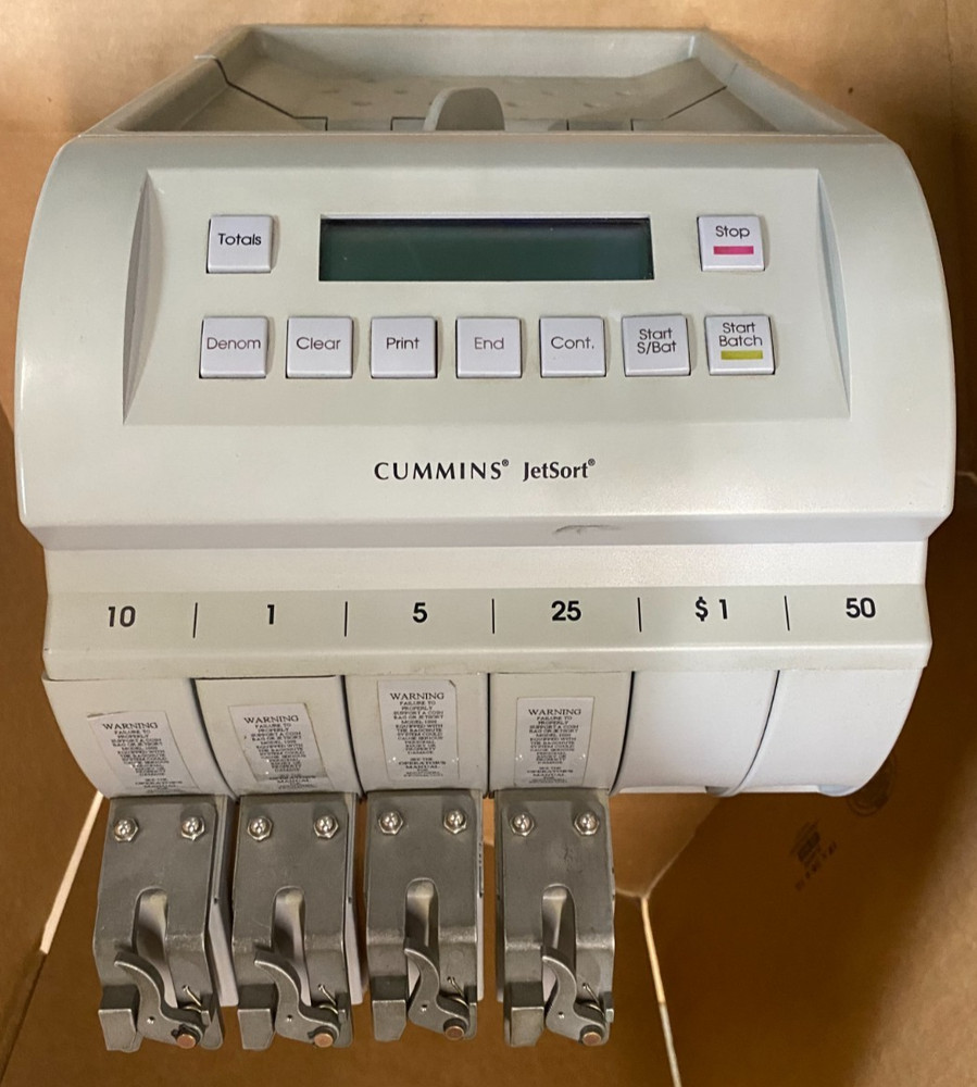 Cummins Allison Jetsort 1601 Series Coin Counter