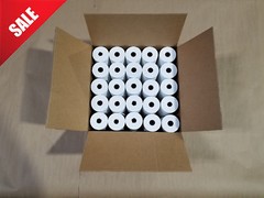 Paper of America, 3-1/8 x 230-Feet, 50 Count, White (50 Rolls)