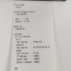 Epson TM-M10 M332 Thermal Receipt Printer USB, Auto Cutter – No Power Supply #2