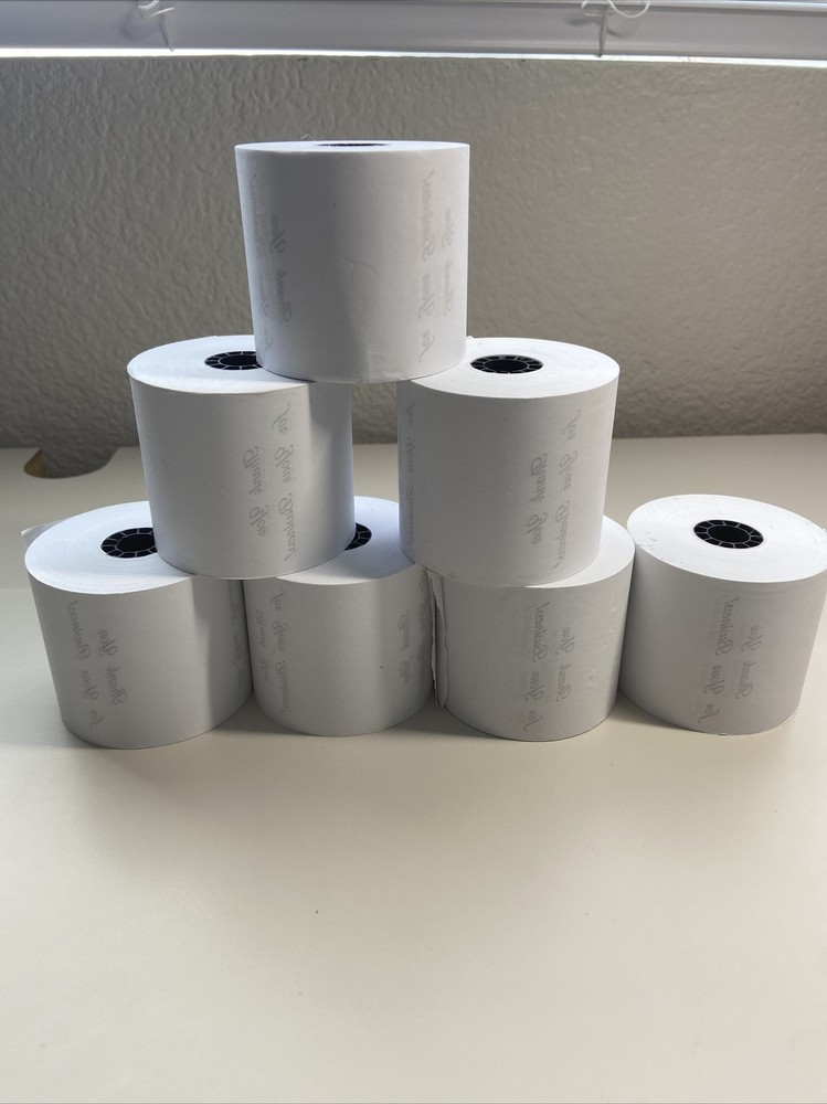 7 Rolls of POS 2.25&Prime; Receipt Cash Register Paper Thank You For Your Business