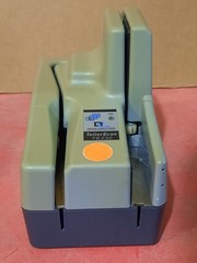 Lot of 2 Digital Check TellerScan TS230 Check Reader-( All Power On )-FOR PARTS