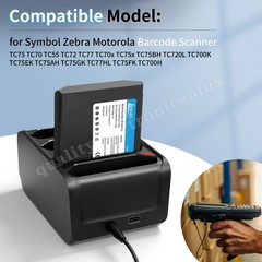 4-Port Battery Charger Cradle Adapter For Zebra TC77 TC70 TC75 TC72 TC70X TC75X