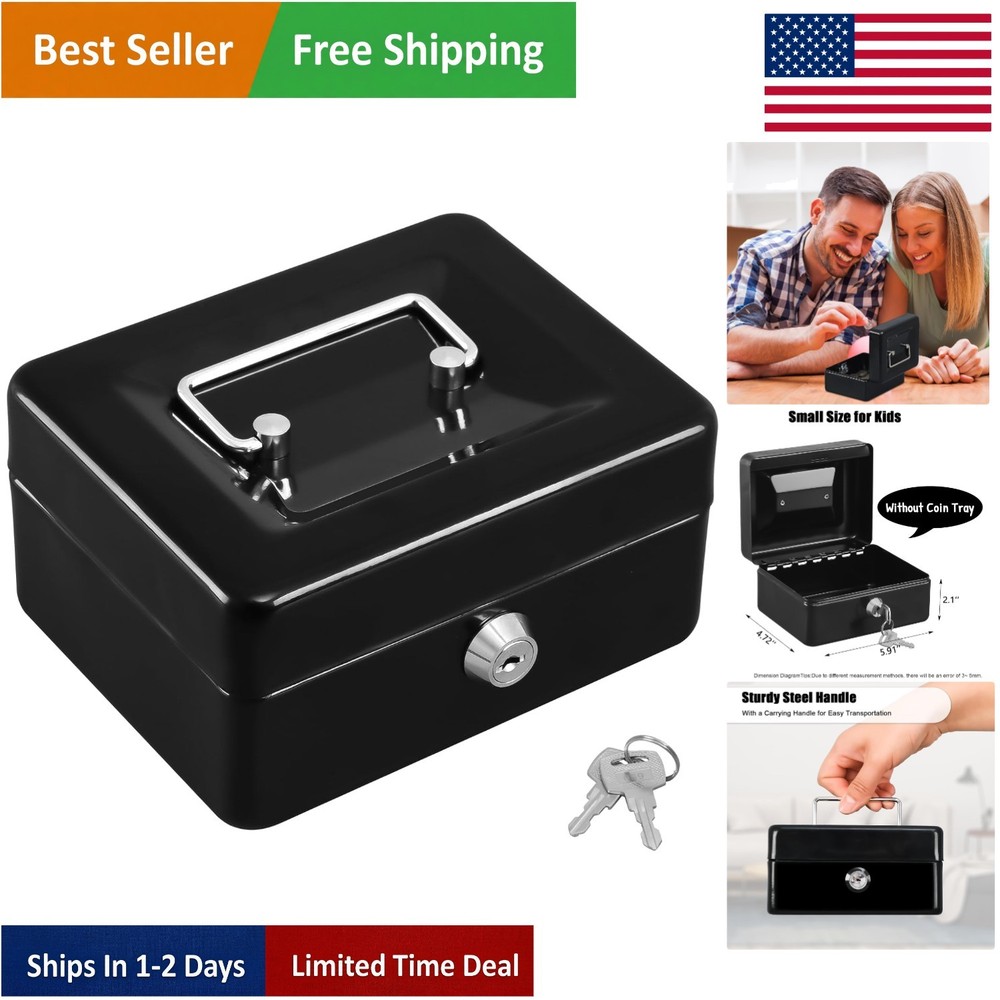 Durable Cash Drawer with Key Control – Perfect for Business or Personal Use