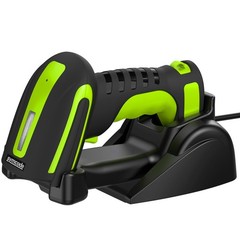 Symcode Bluetooth 2D QR Barcode Scanner with Charging Stand,Industrial Dustproof