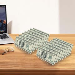 2 PCS Money Organizer for Cash, Acrylic Holder Cash Tray, 7 Transparent