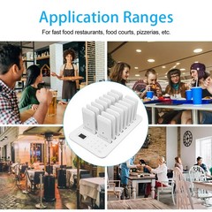 Wireless Calling System 1 Host Controls 16 Pager 800m Transmission Waterpro DTGA