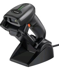 QR Industrial Bluetooth Barcode Scanner with Wireless Charging Stand, Wireless