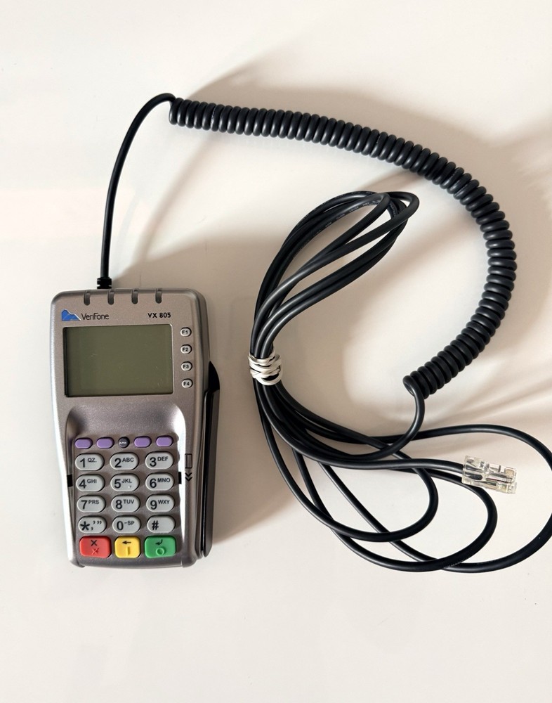 Verifone VX 805 Credit Card Reader Terminal With Cable Pre-Owned