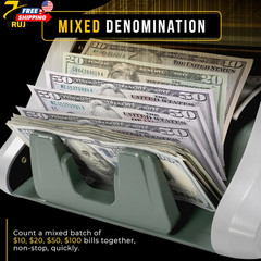 Money Counter Machine KBR-500 Mixed Denomination Business Grade w/Advanced