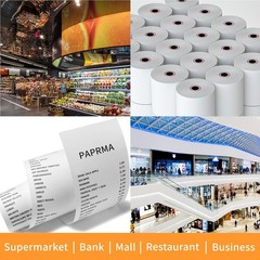 2 1/4 » x 50&prime; Thermal Paper Rolls Receipt Paper (150 Rolls) 2 1/4&Prime; x 50ft