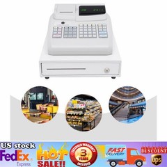 Electronic Cash Register Drawer Box & Key LED Display for Retail/Restaurant POS