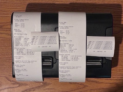 2 EPSON TM-T88VI M338A ETHERNET THERMAL RECEIPT PRINTERS WITH POWER CORDS