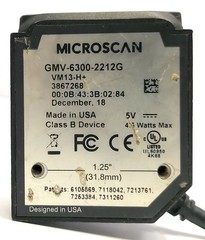 Microscan Barcode Scanner Quadrus Mini Fixed Mount GMV-6300-2212G