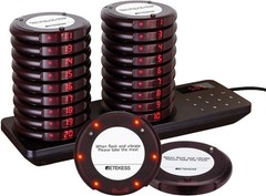 Retekess TD163 Coaster Pager System Wireless Restaurant Pagers 20 Beepers