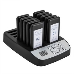 Restaurant Wireless Guest Paging System 10 Beepers Queuing Calling Pager Food