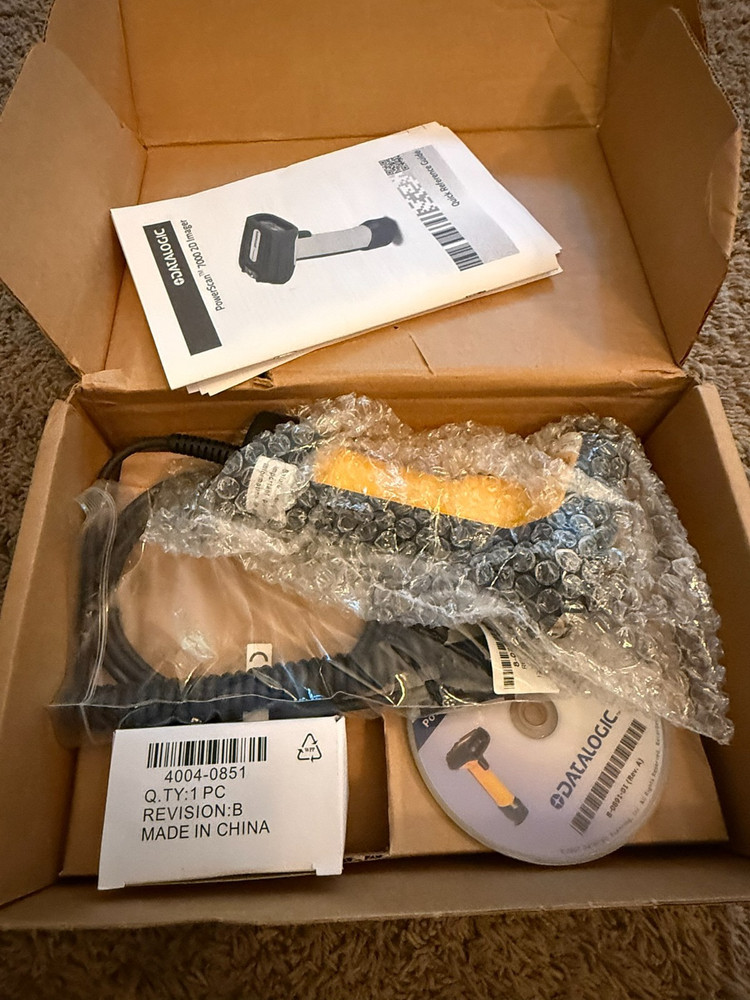 Datalogic PS72-1000-1101-106 PowerScan 7000 2D Barcode Scanner Yellow Open Box