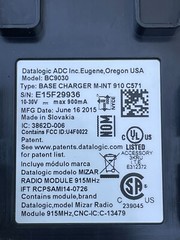 Datalogic PowerScan PM9500 Handheld Barcode Scanner-PM9500-DK910-Base and Cable