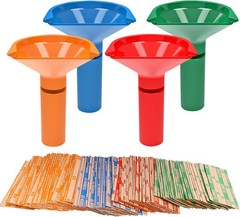 Budgetizer 100 Multicolored Coin Wrappers and Sorting Tubes Value Pack