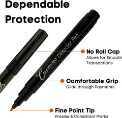 CFD5PK Counterfeit Bill Detector Marker Pen, Made in the USA