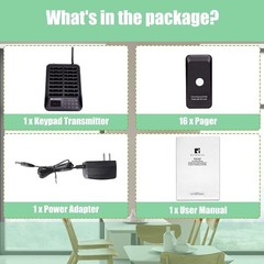TD157 Restaurant Buzzer System with 2 Alert Modes