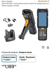 Zebra MC330M-GJ4HG2US Handheld Scanner With Battery/Cradle/Power Adapter