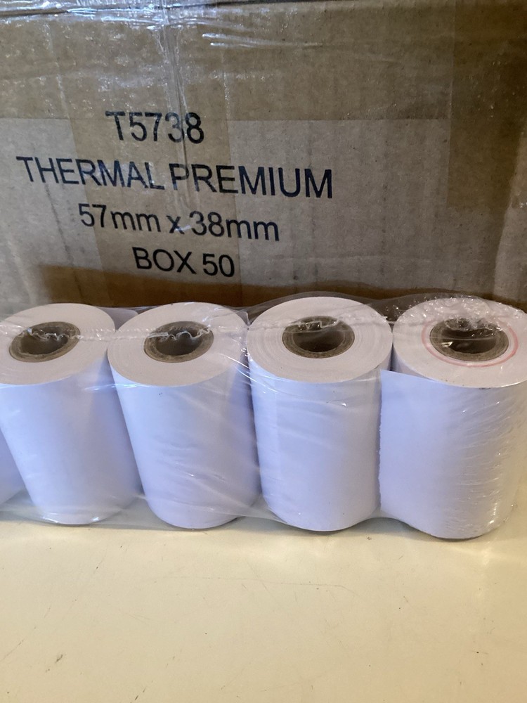 100 Pcs 57x38mm Eftpos Rolls Thermal Paper Cash Register Receipt Office Supplies