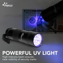 Counterfeit Flashlight – Portable & Reliable Device with UV Light Detection -…