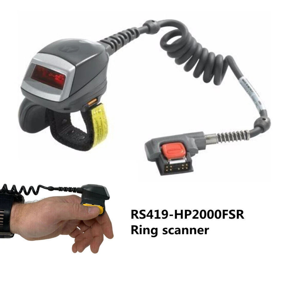 For Symbol Zebra RS419-HP2000FSR 1D Finger Ring Scanner For WT4090 & WT41N0