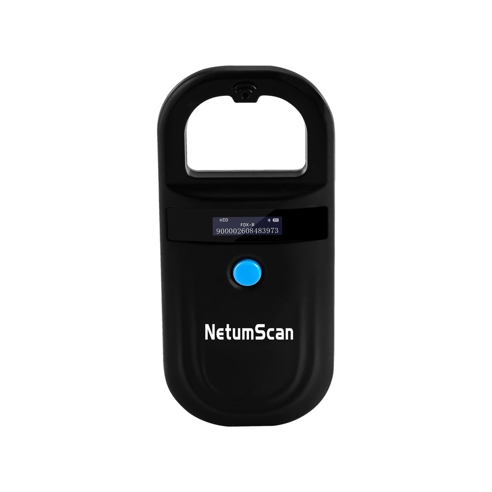 NetumScan Upgraded Pet Microchip Reader Scanner, 256 Data Storage Animal Tag …