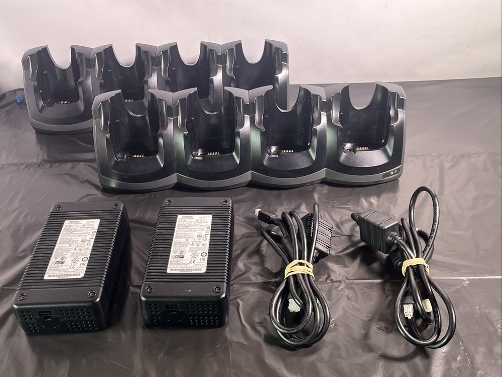2x Motorola CRD5501-4000CR Charging Cradle 4-Slot for MC55 MC65 W/ PWR Adapter